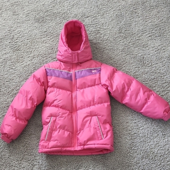 Girl size 7 pink winter coat - Picture 4 of 4